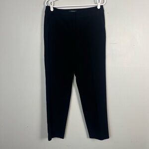 New St. John Caviar Black Emma trouser pants size 8